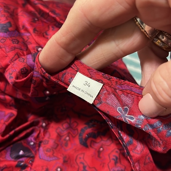 Les Coyotes De Paris Tina Ruffle Blouse size 34/(XS/S) - Picture 8 of 13